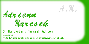 adrienn marcsek business card